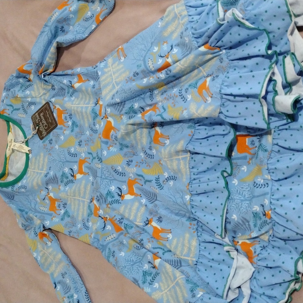 Matilda Jane Blue Sundress with Raglan Sleeves